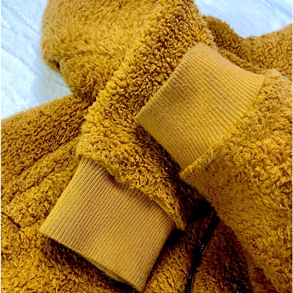 Free Country Sierra Butter Pile Faux Fur Sherpa Full-Zip Jacket Carmel Sz Small - Picture 9 of 15
